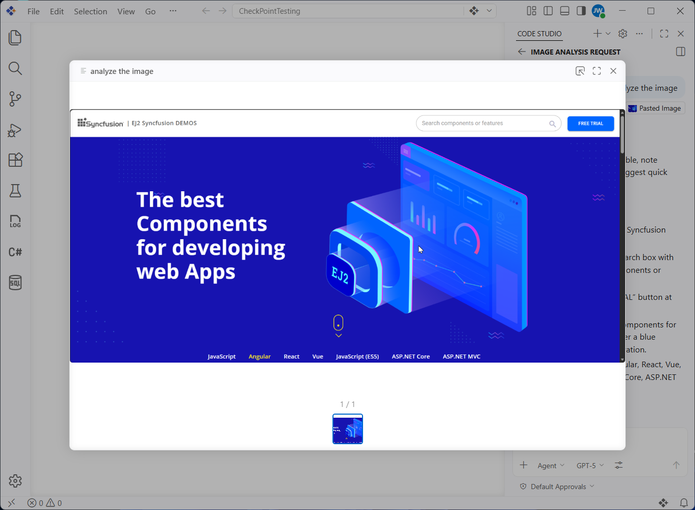 Chat customization controls in Code Studio