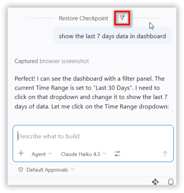 Fork a chat session