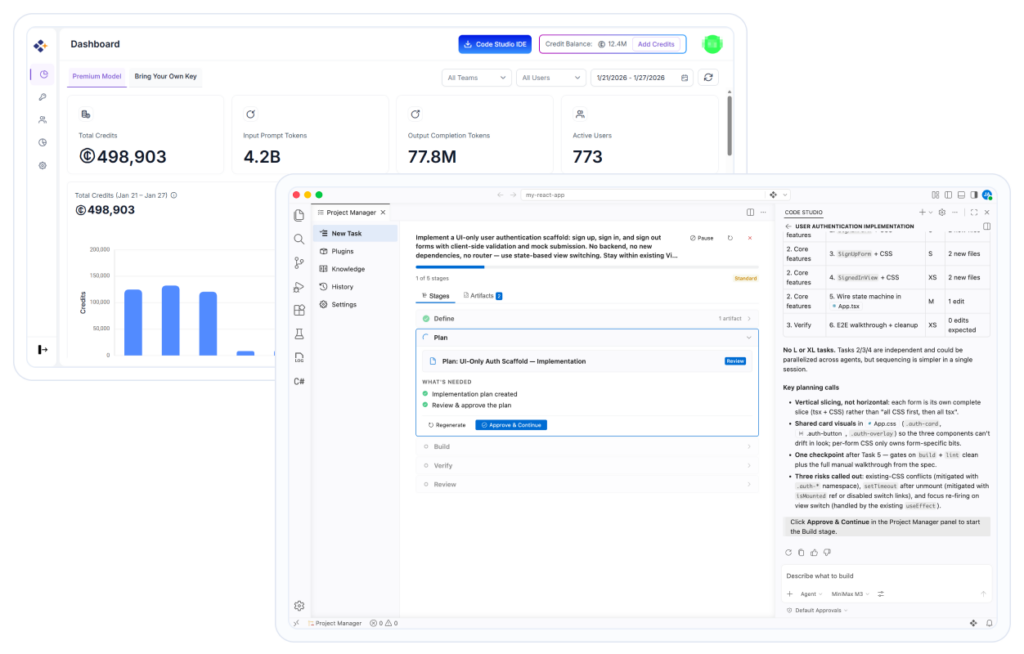 BoldCreate dashboard and editor preview