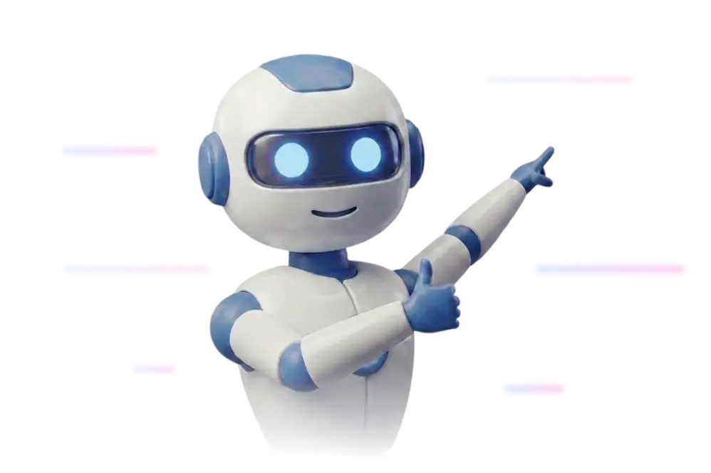 Robot mascot representing BoldCreate automating repetitive development work