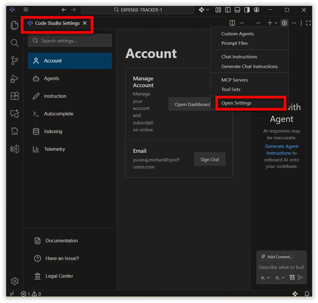 User Settings